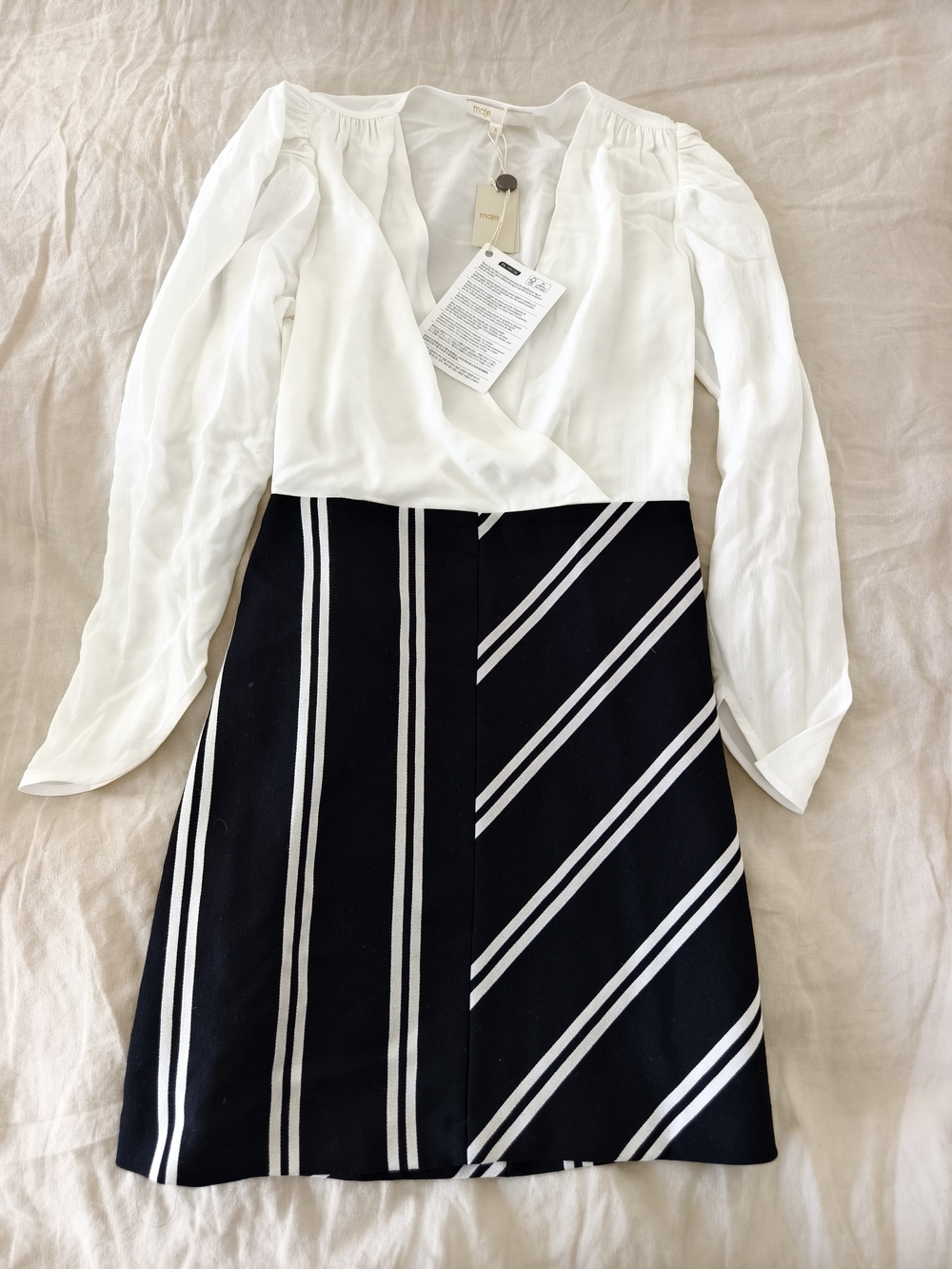 Maje Cream Blouses Dress